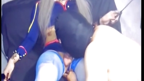 Asian shemale girl in sexy cosplay gets her pussy fucked