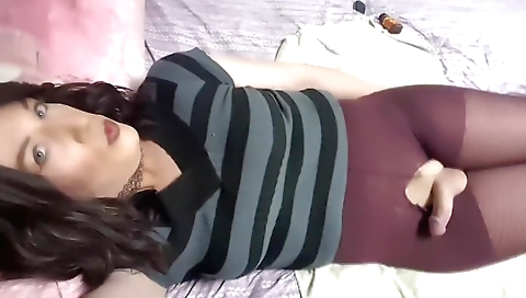 Hot trans sex video with a tranny with a nice body