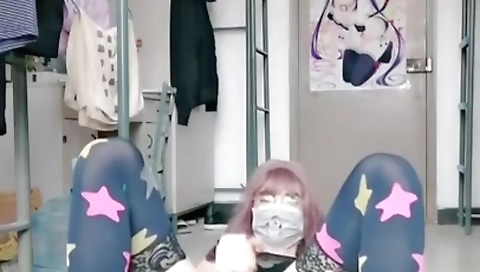 Sexy chinese teen gets her pussy fucked in a threesome