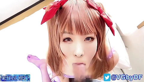 Sexy asian whore fucks a dude and shows off her body