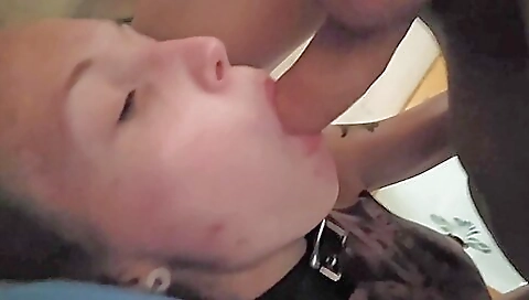 Trans man licks his new pussy and deepthroats his pussy