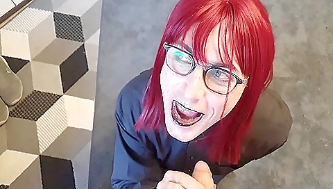 Brunette teen sex with her male friend and her male friend's dick