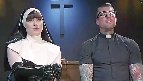 Sexy brunette with natural tits gets her pussy whipped and licked