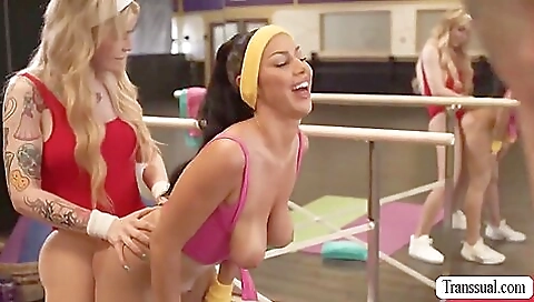 Busty brunette and her black boyfriend do anal threesomes