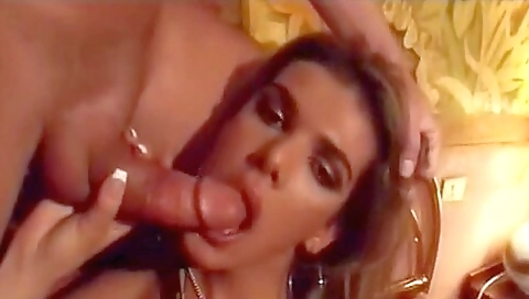 Horny girl gets fucked and faces a facial from the two