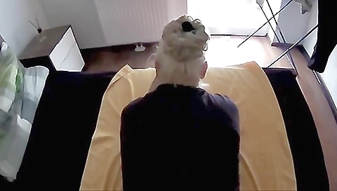 Mature Shemale is fucked from behind by a younger guy