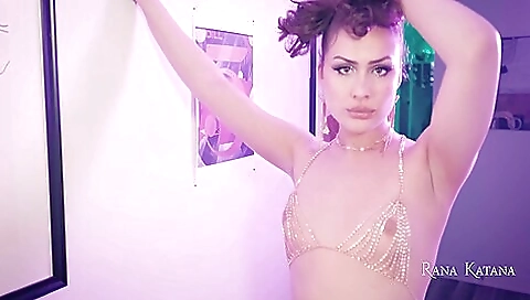 Rana katana trans goddess gets off on oral and anal