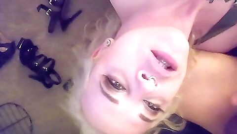 Big ass blonde girl gets fucked in her mouth and ass